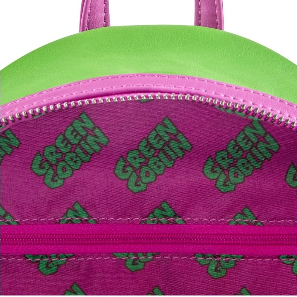 NWT Set Loungefly Marvel: Green Goblin Cosplay Mini Backpack and Wallet - Picture 2 of 8